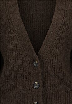 BLUE SEVEN vest Donkerbruin