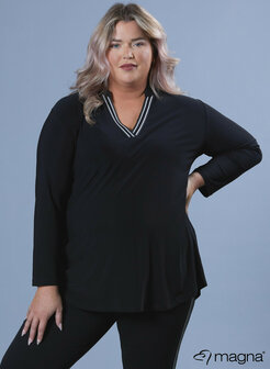 MAGNA V-tape Relaxed Shirt ZWART