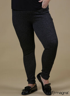 MAGNA Treggings Glitter ZWART