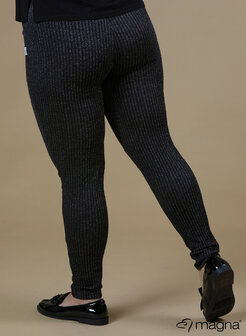 MAGNA Treggings Glitter ZWART