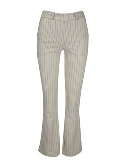 IZ NAIZ Flare Beige met krijtstreep