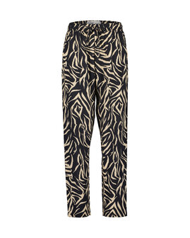 BLUE SEVEN dames broek ZEBRA ZWART
