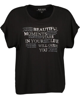 BLUE SEVEN Blouse / Top ZWART