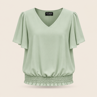 IZ NAIZ Voile Tshirt Mintgroen
