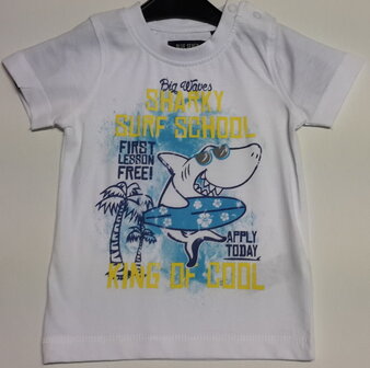 Blue Seven T-Shirt Baby Wit maat 74