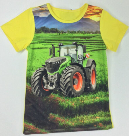 tshirt Trekker (FENDT) Jongens Geel