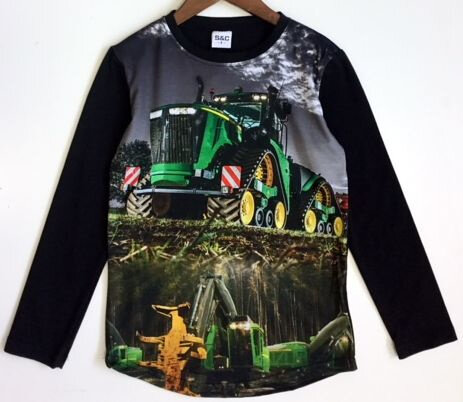Trekker Shirt John Deere Zwart