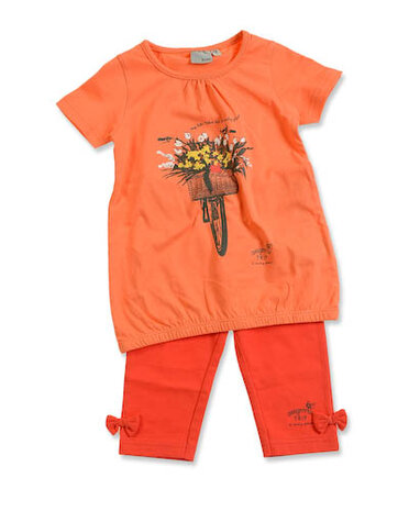Blue Seven Jurkje + legging Meisjes Oranje