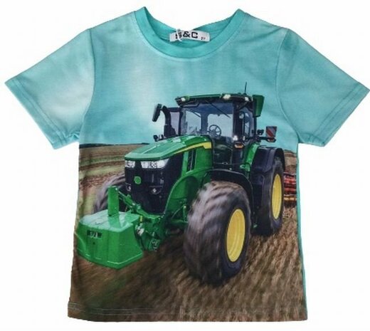 TShirt Trekker JOHN DEERE Jongens Turquoise