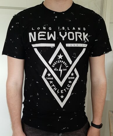 Tshirt Heren Zwart/Wit