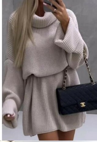Jurk Dames Beige