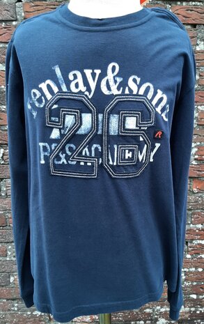 Replay Shirt Jongens Blauw, maat 140