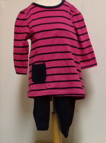 MINI Pyjama Pink / Donkerblauw