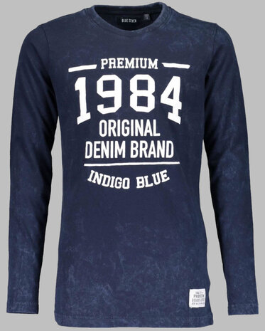 Blue Seven Shirt Jongens Donkerblauw