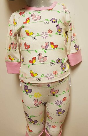Pyjama Baby meisjes Wit