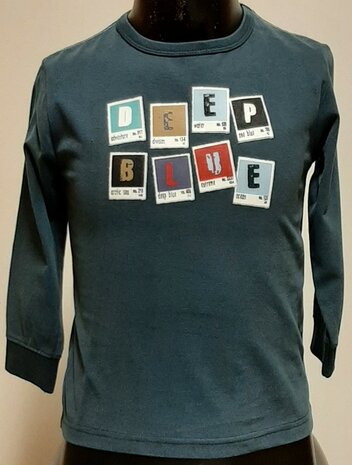 Shirt Petrol, maat 98