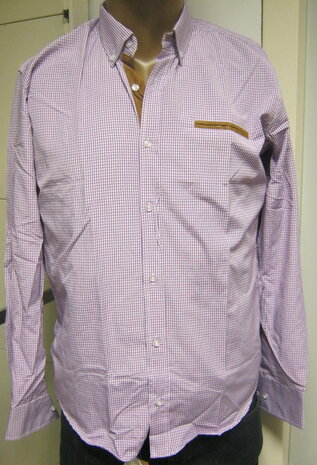 Blouse Heren Paars, maat S