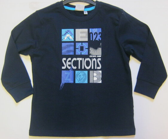 BLUE SEVEN shirt Donkeblauw