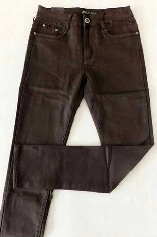 Skinny Jeans Donkerbruin, maat 46