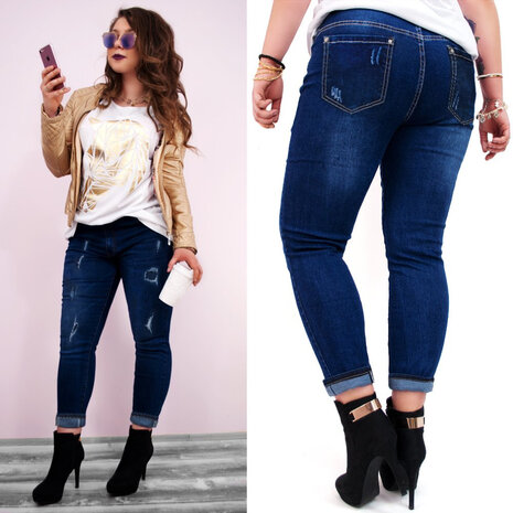 Jeans Dames Donkerblauw