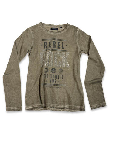 Shirt Meisjes Khaki, maat 152