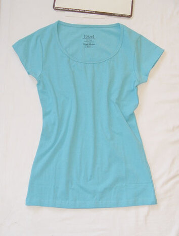 (Basis) tshirt Dames Blauw