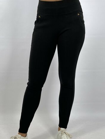 Treggings Dames Zwart
