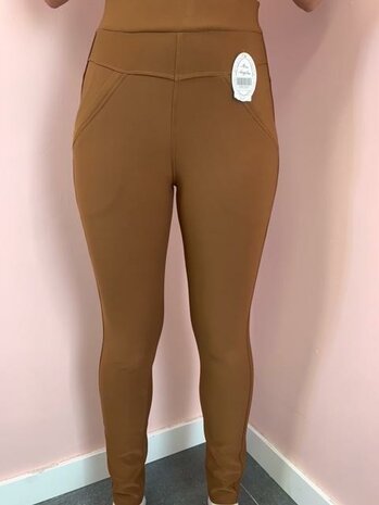 Treggings Dames Camel