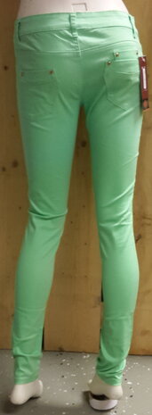 Fel Groen gekleurde Jeans Dames