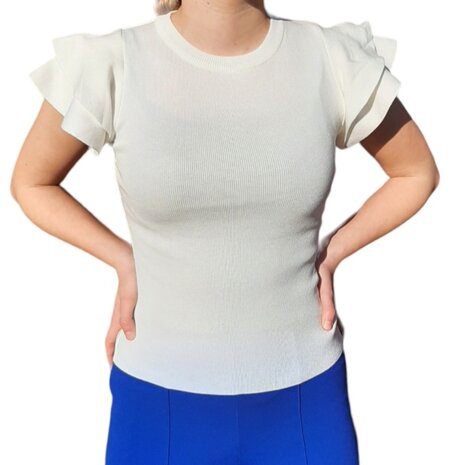 Tshirt Dames Wit