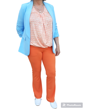 IZ NAIZ Flair Pants Dames Oranje