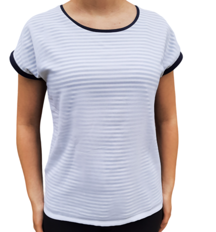 BLUE SEVEN TShirt Wit / Donkerblauw