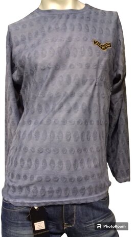Shirt Heren Jeansblauw