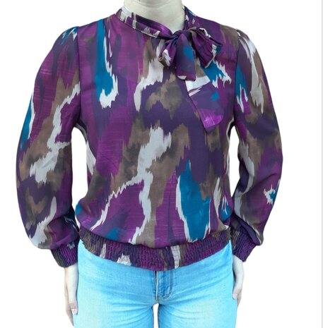 Blouse Dames Paars, ONE SIZE