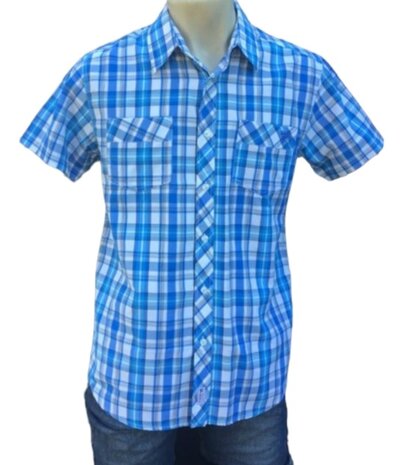 CBK Blouse Heren Blauw / Wit