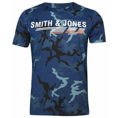 Army Tshirt Blauw, maat M of XL