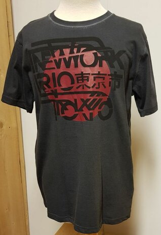 Tshirt Jongens Antraciet, maat 152