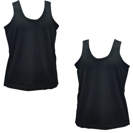Hemd Heren Zwart, maat 2XL