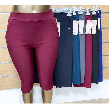 Kniebroek Treggings Donkerrood, 8XL