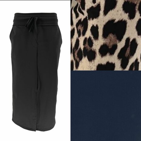 Midi TRAVEL ROK Dames ZWART
