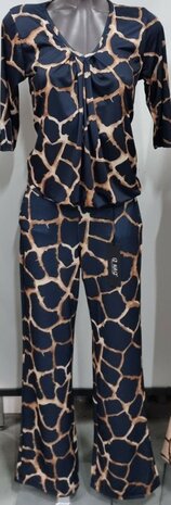 IZ NAIZ Flair Pants Dames Donkerblauw