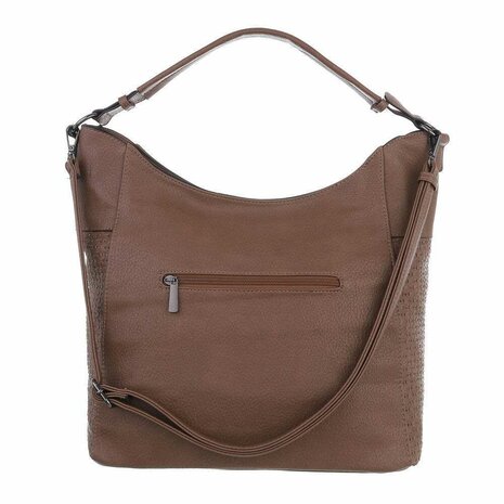 Middengrote Tas Khaki Bruin 