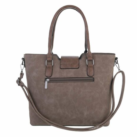 Middengrote Tas Taupe