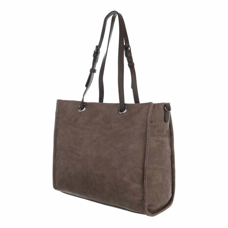 Middengrote Tas Taupe