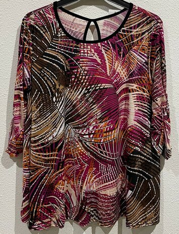 Shirt Dames fuchsia, ONE SIZE
