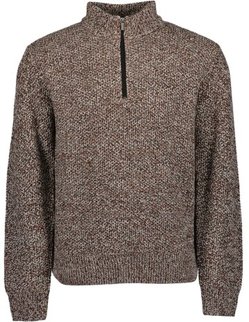 BLUE SEVEN Heren Pullover Rood / Bruin