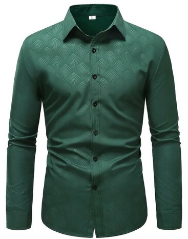 Blouse / overhemd Heren Groen