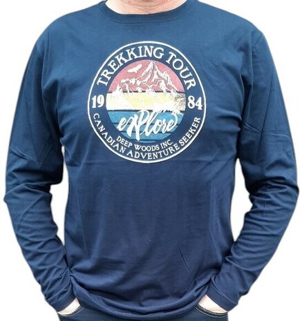BLUE SEVEN Heren Shirt Donkerblauw