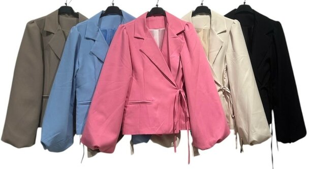 Colbert dames Pofmouw, ZWART