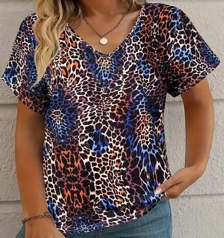 Panter Tshirt Blauw